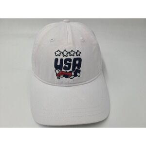 US Womens National Soccer Team USWNT Round21 Strapback Adjustable Hat Cap White